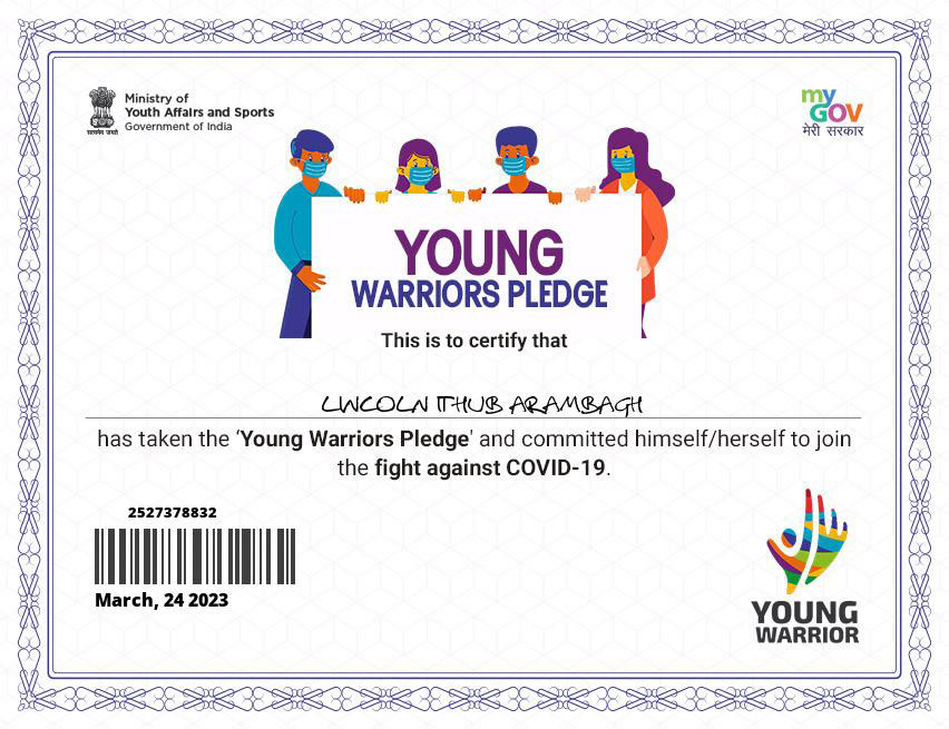 Young Warriors Pledge